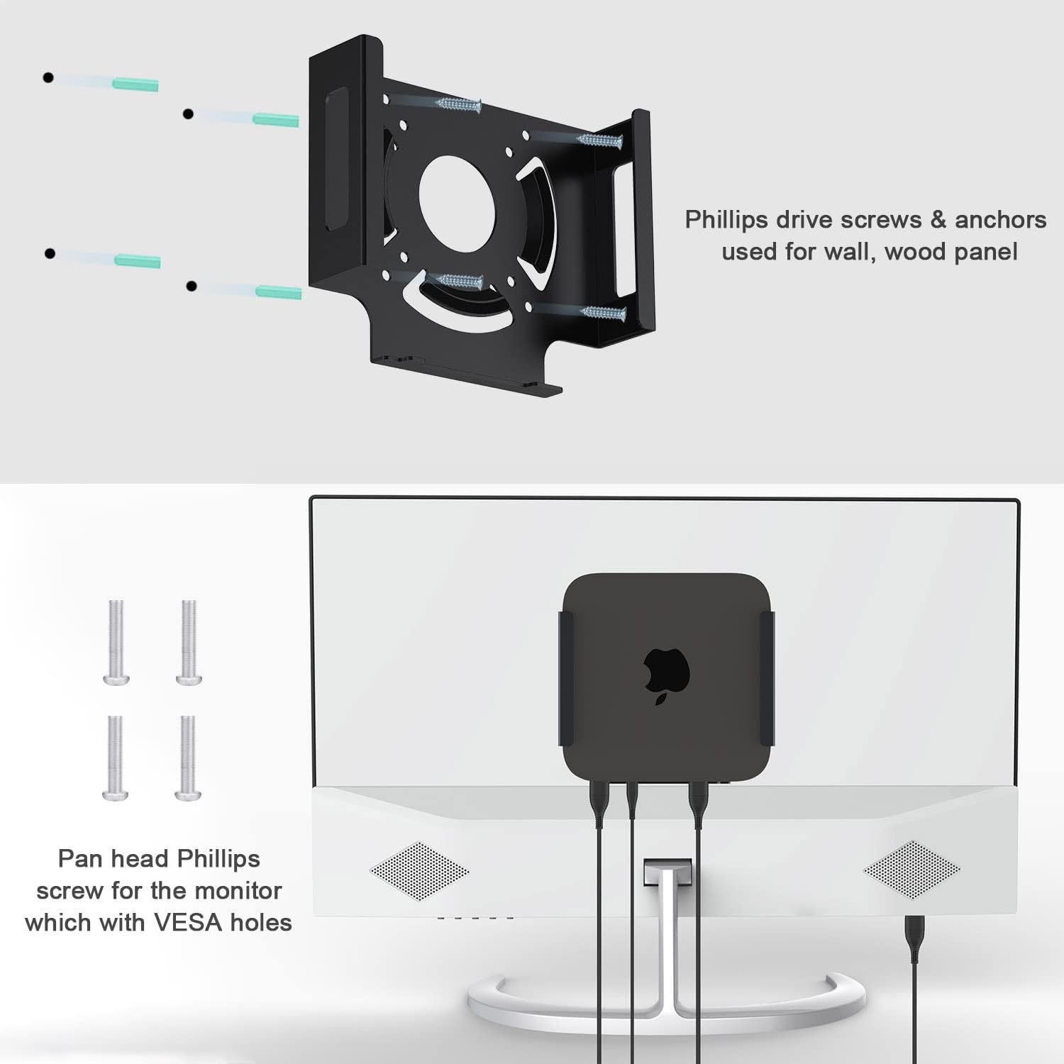 Mac Mini M2 Mount, IFCASE Heat Dissipation Design Anti-Scratch Behind... - Picture 14 of 24