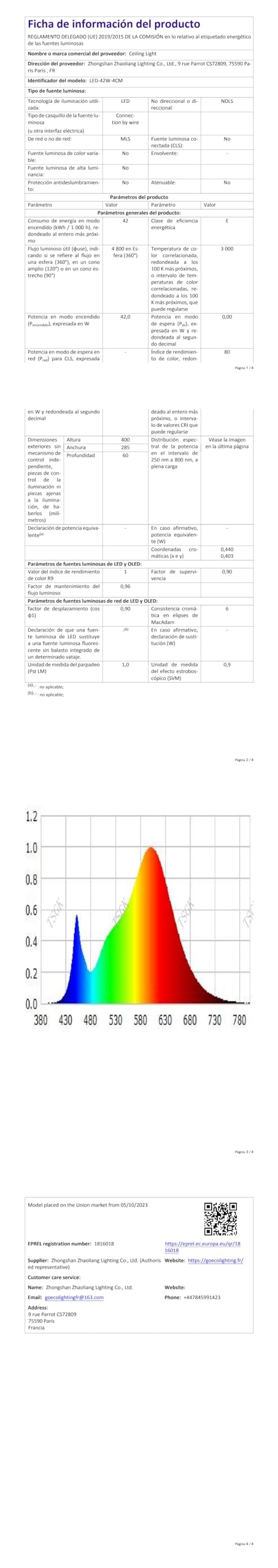 Comely LED Deckenleuchte Modern 42W, 4800LM, 3000K Warmweiß, Rundes Design Ø 40cm – Energieeffiziente Deckenlampe für Schlafzimmer, Badezimmer, Küche, Wohnzimmer & Balkon in Weiß