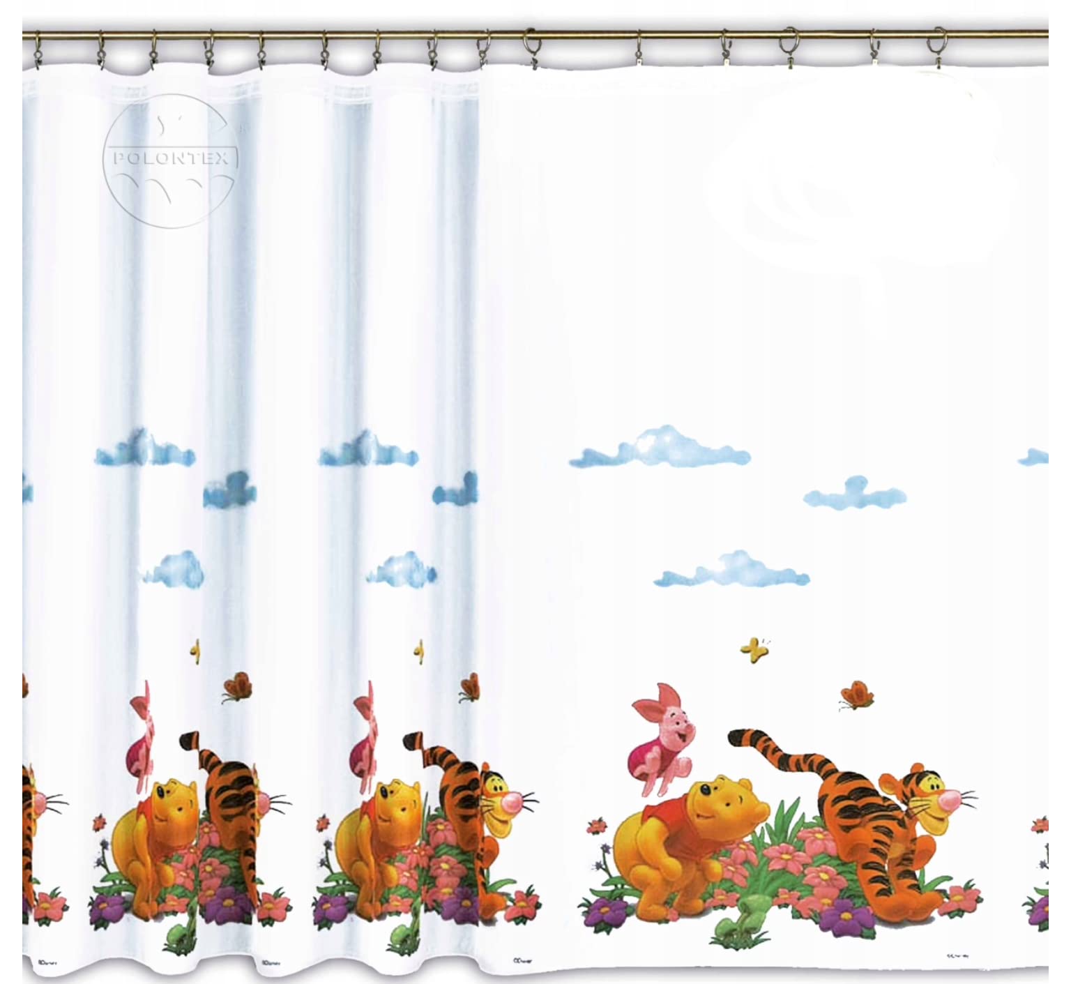 Winnie the Pooh cortina de gasa 150 cm ancho x 145 cm Drop