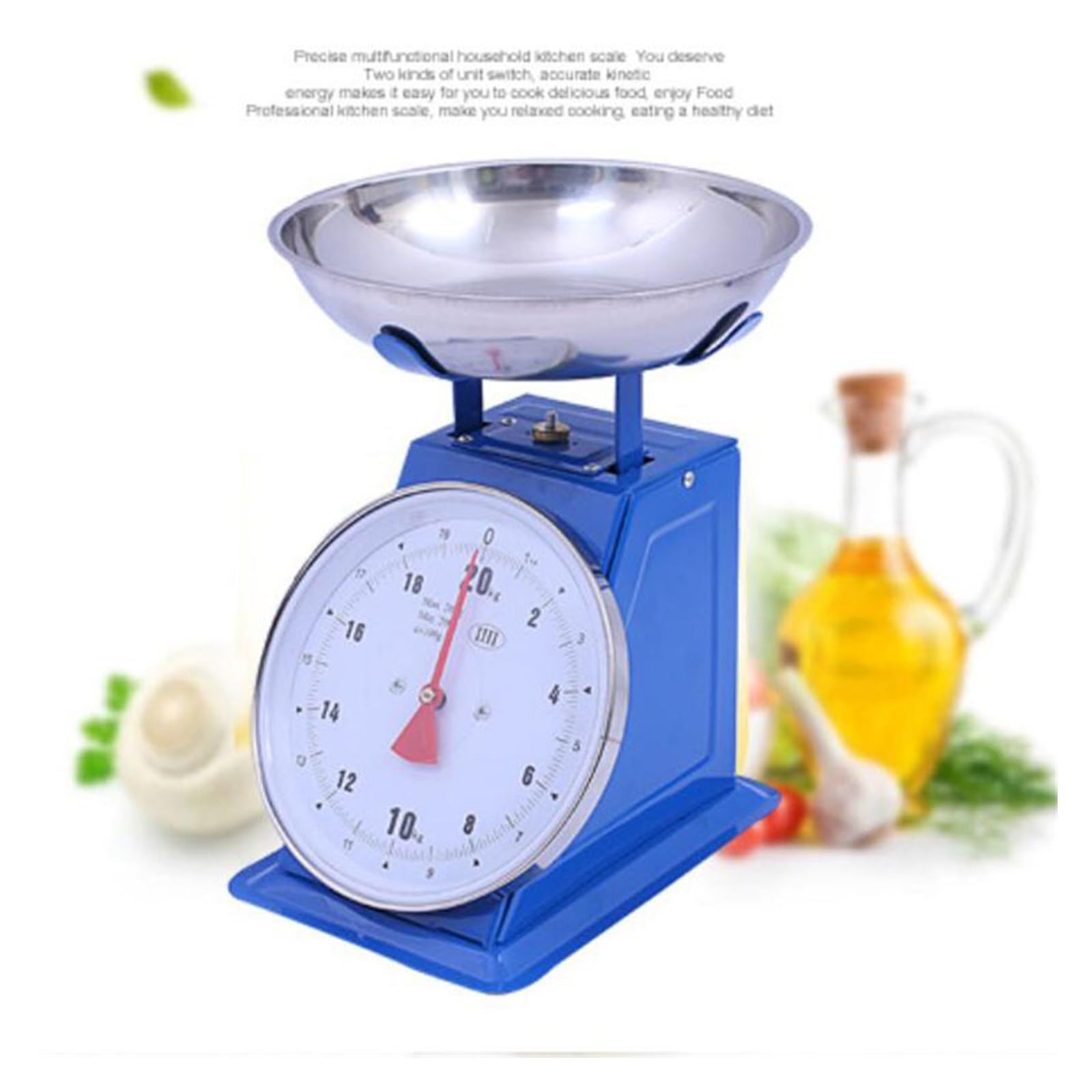 Báscula Mecánica Clásica De 15KG/20KG/30KG, Balanza De Resorte, Balanza De Peso, Plataforma Doméstica, Báscula De Cocina, Pescado, Carne, Báscula De Peso (Size : 20KG)