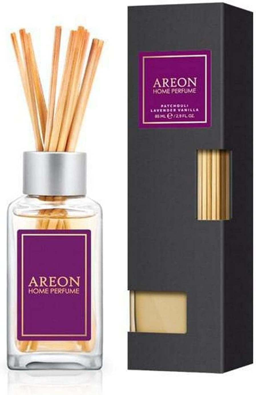 Areon Home Perfume Reed Diffuser 85 ml Premium 10 Rattan Reeds