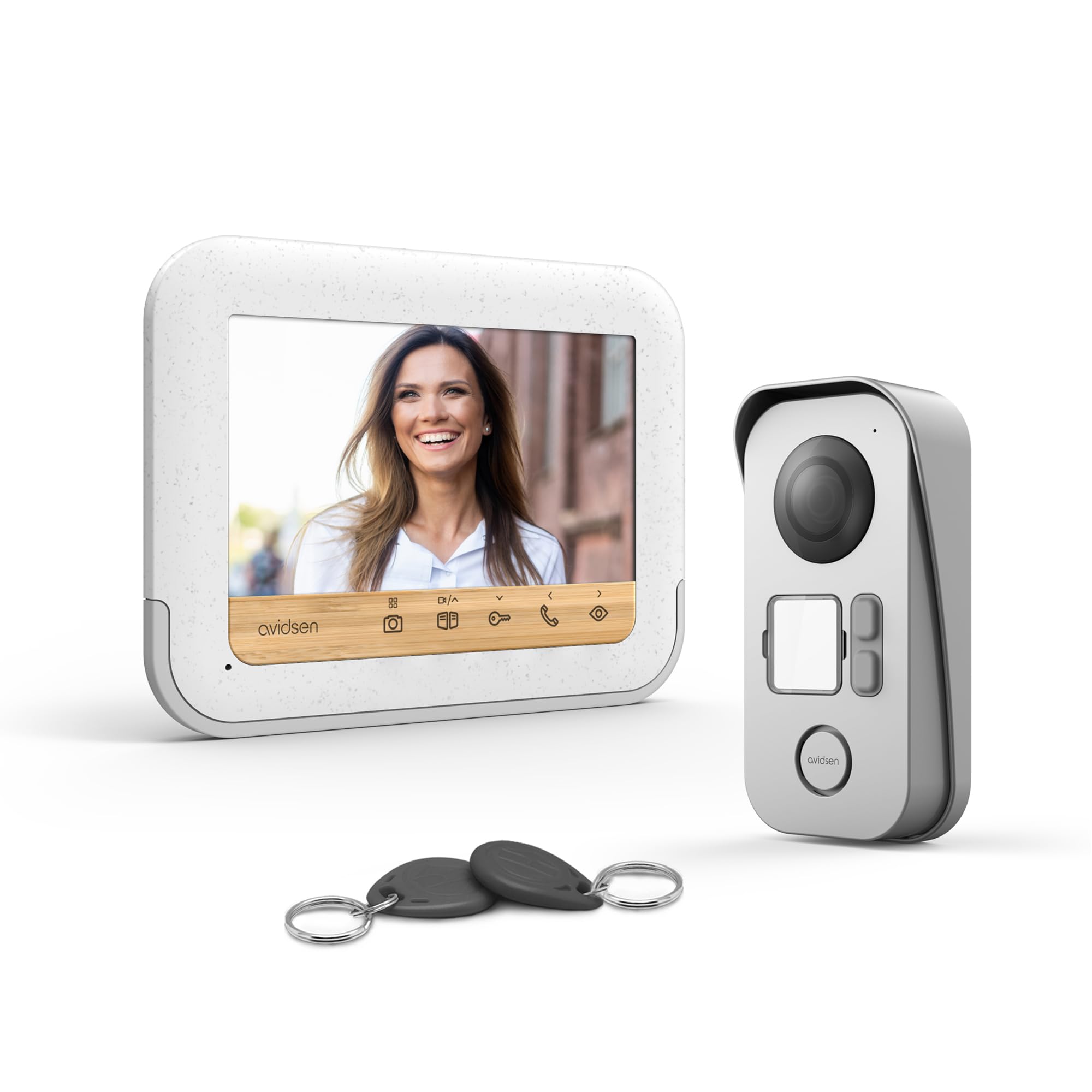 Avidsen Videocitofono Bamboo a 2 Fili Schermo 7'' - 112282