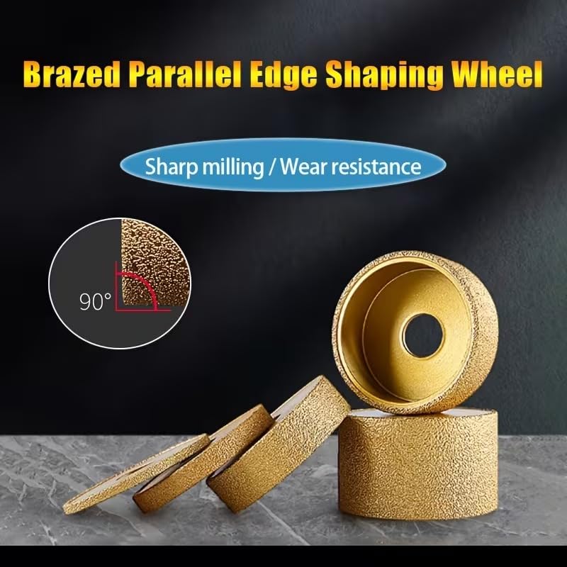 20 mm Parallel Flat Edge Diamond Grinding Wheel, Marble Edge Grinding, Stone Grinding, Granite Polishing Tool, Abrasive Wheel for Angle Grinder