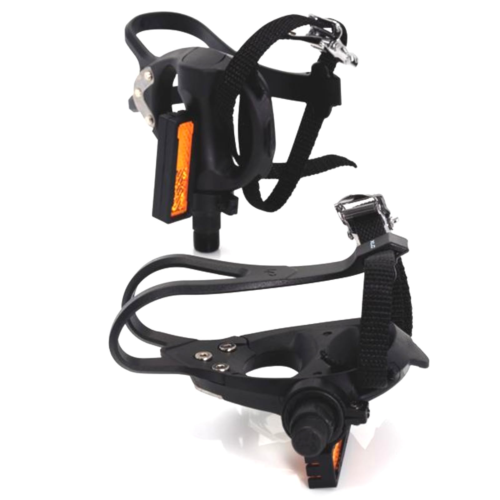 Contrast XLC PD-R01 Road 9/16" Platform Bike Pedals with Toe Strap