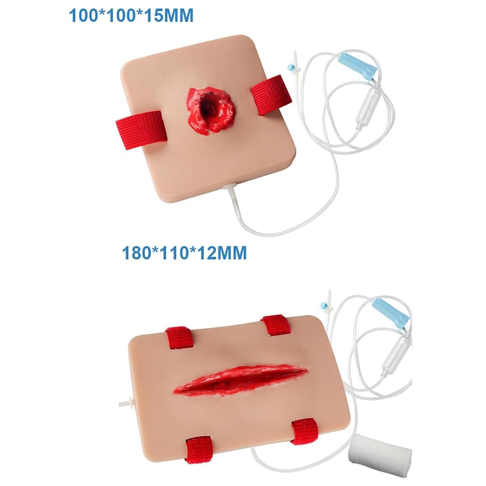 Modelos De Heridas para El Cuidado De Heridas, Simulador de Vendaje de Heridas y Torniquete, Modelo de Sutura, para Clases de Medicina, Juego de 2 Piezas