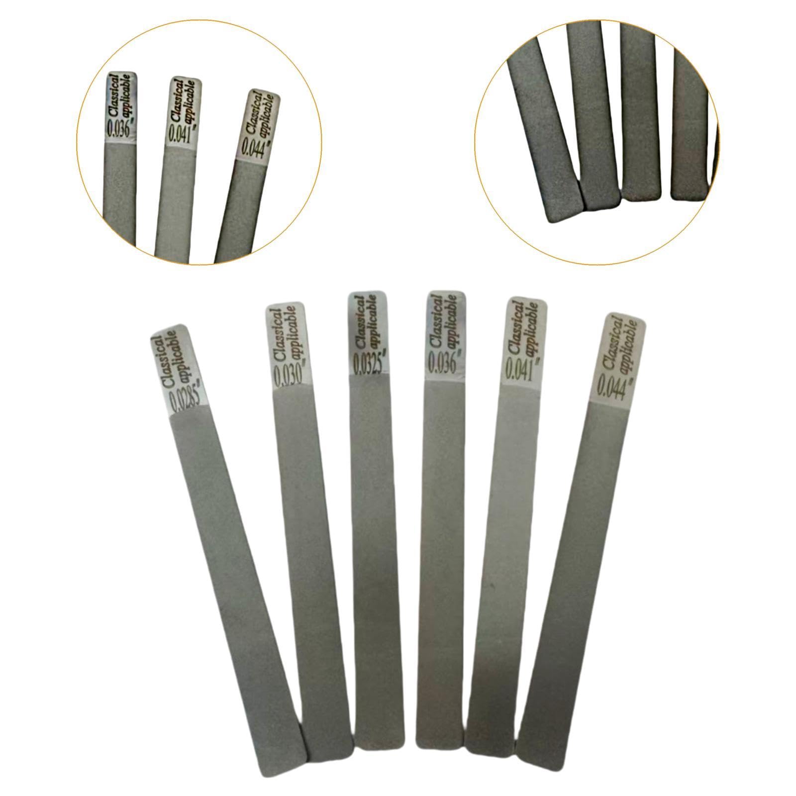 Lot de 6 Limes pour Sillet de Guitare, Outils Professionnels pour Amateurs et Professionnels.