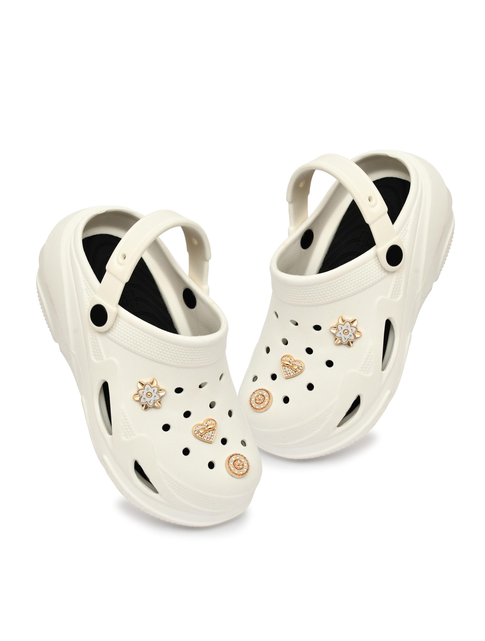 Fashionable Comfortable Adjustable Back Strap Clogs & Premium Cute Charms |Waterproof Anti Skid & Lightweight Cushioned Stylish Clogs Mules for Women's & Girl's BBSILK-11-image-45