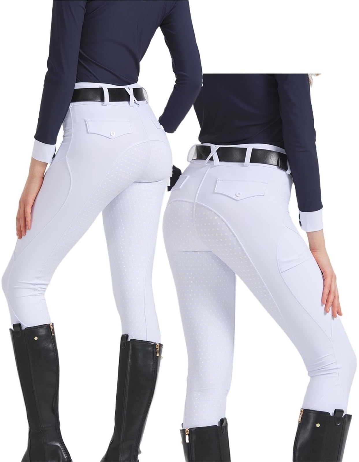 Pantaloni Equitazione Donna Pantaloni da Equitazione Professionali in Silicone for Ciclismo Sportivo for esami equestri per la Formazione