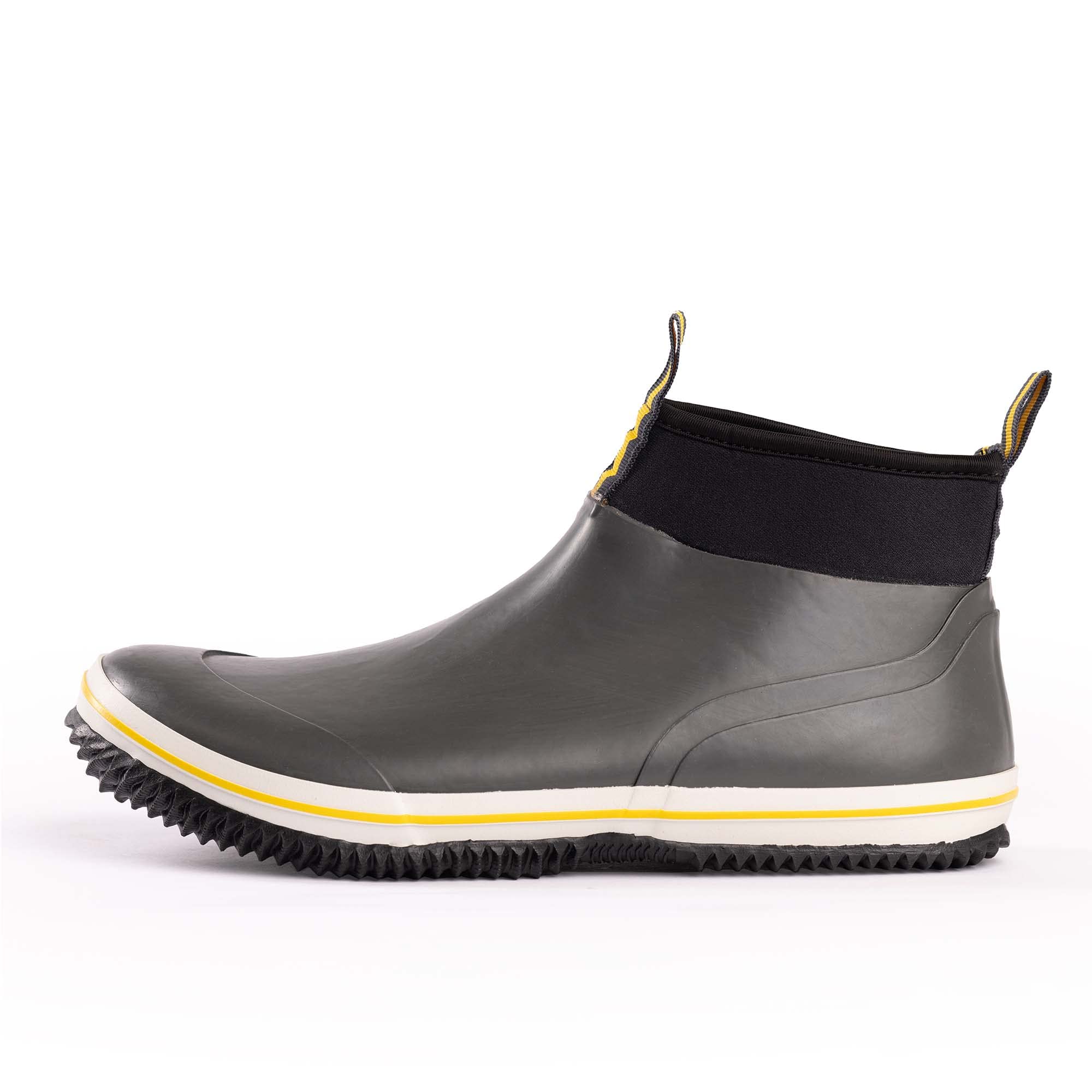 NORTY Size 6-Inch Rubber Ankle Rain Boots for Men - Waterproof Rubber Boots Deck Shoes for Work and Recreation- All-Weather Outdoor Mens Footwear - Runs 1-2 Sizes Large