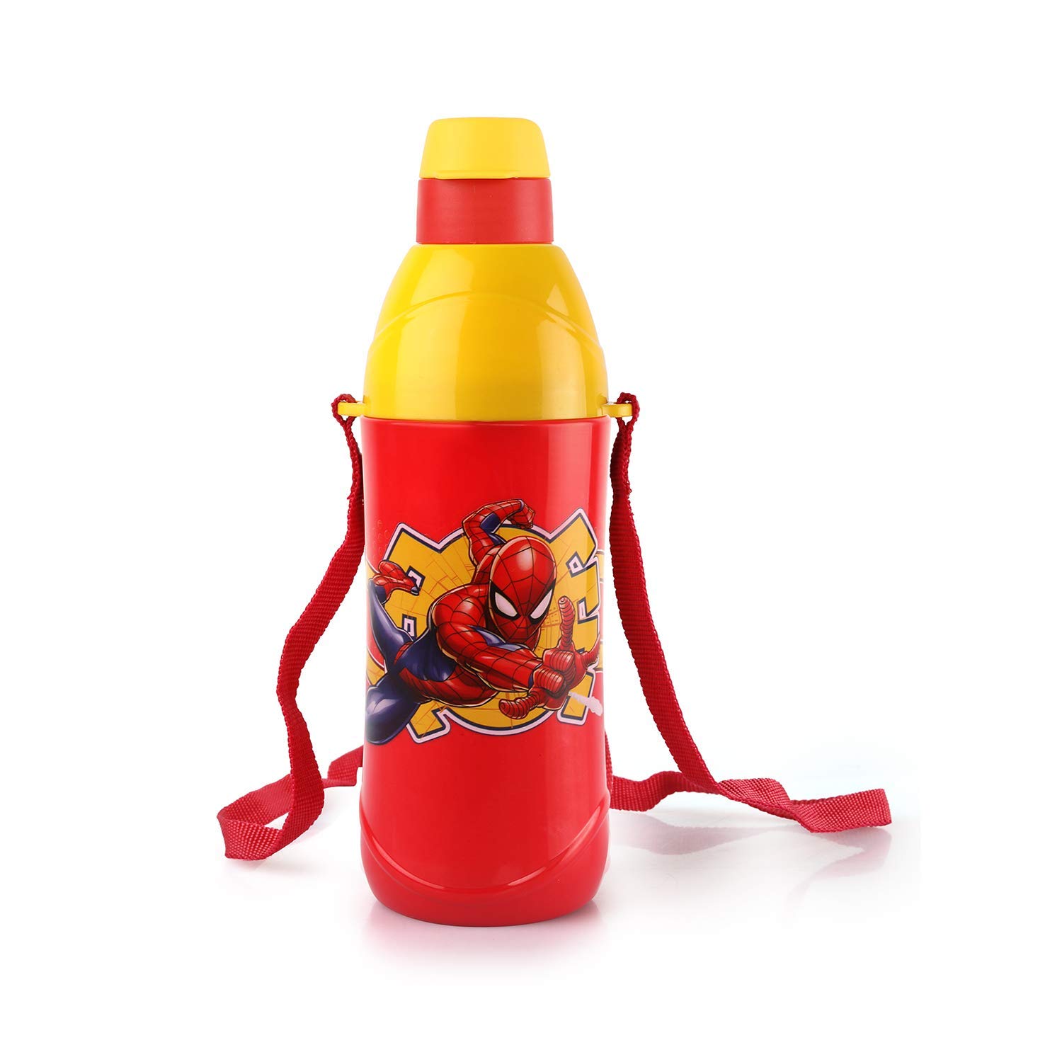 Cello Puro Steel-X Kids Zee 600 | Water Bottle with Inner Steel and Outer Plastic | Insulated Water Bottle | 540 ml, Red