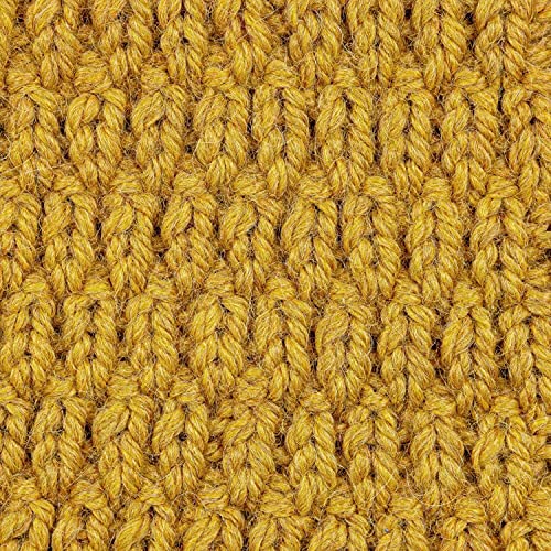 Cavayoma 100% Baby Alpaca Yarn Chunky In 30+ Colors (Itch-Free) #5 Bulky Baby Alpaca Yarn For Knitting & Crocheting Set Of 6 Skeins (300G, 10,5Oz) Hand Selected Quality From Peru - Mustard Yellow #TOP5