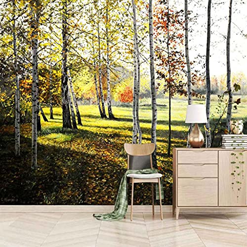 Toile auto-adhésive forêt transformez votre salon en oasis