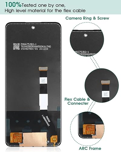 Miniatura 6 de para Motorola One 5G Ace Pantalla LCD para Moto One 5G UW ACE Reemplazo de pantalla One 5G Ace Pantalla LCD XT2113-2 Asamblea de digitalizador