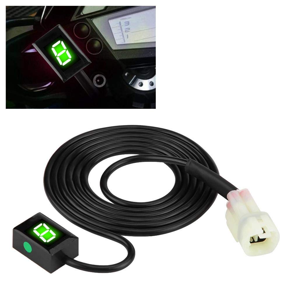 6 Velocità Spina ECU - Indicatore di marcia per motocicli per indicatore di velocità digitale a 6 velocità con display a LED