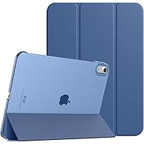 TiMOVO Cover Custodia Compatibile con iPad (A16) 11 Generazione 11 Pollici 2025Pad 10 Generazione 10,9″ 2022, Retro in PC Rigido Semi-Trasparente, Auto Sveglia, Sonno, Blu Abisso