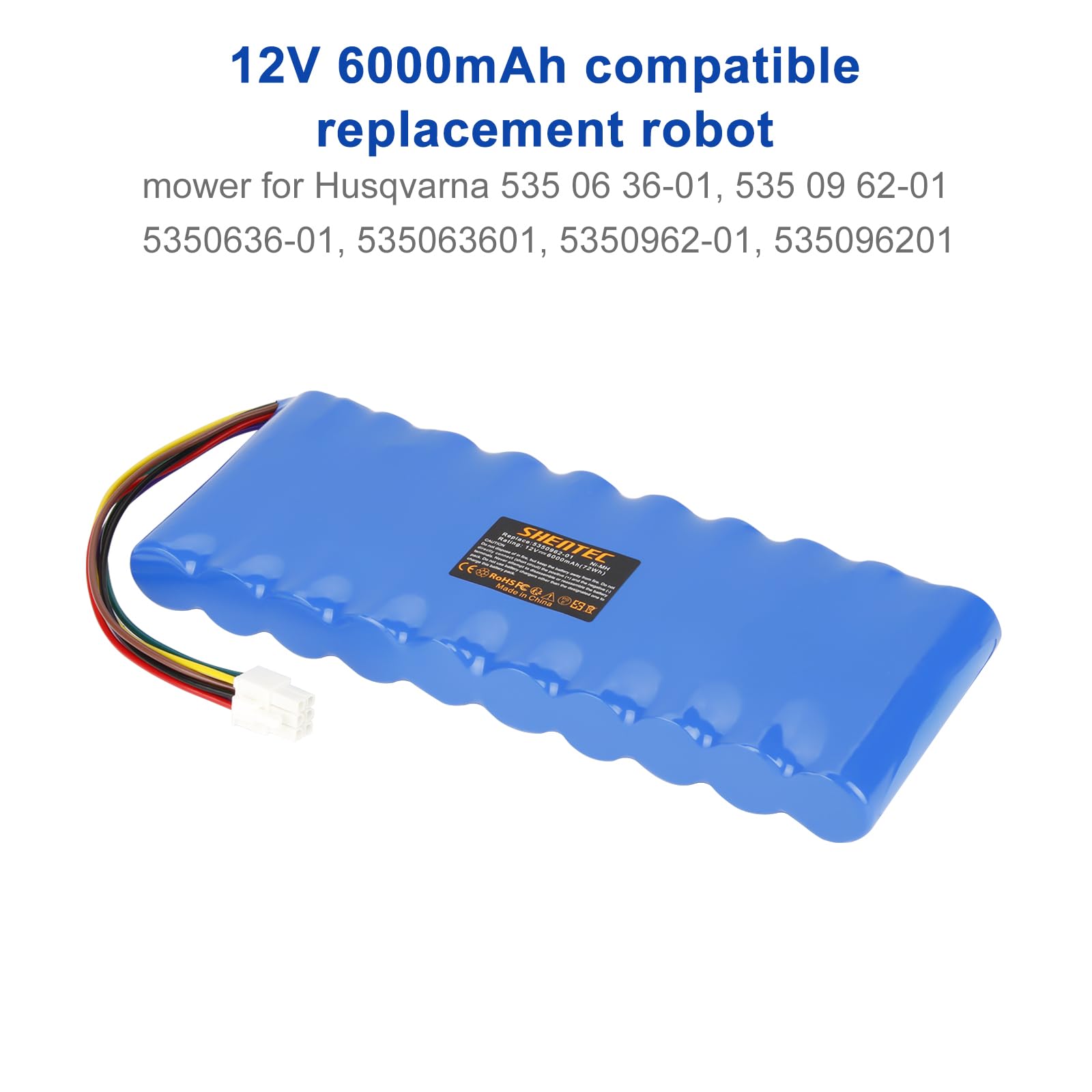 Batteria 18V Ni-MH Shentec Per Husqvarna Automower - 3500mAh, Per Modelli 210AC, 230ACX, 260ACX - Foto 4