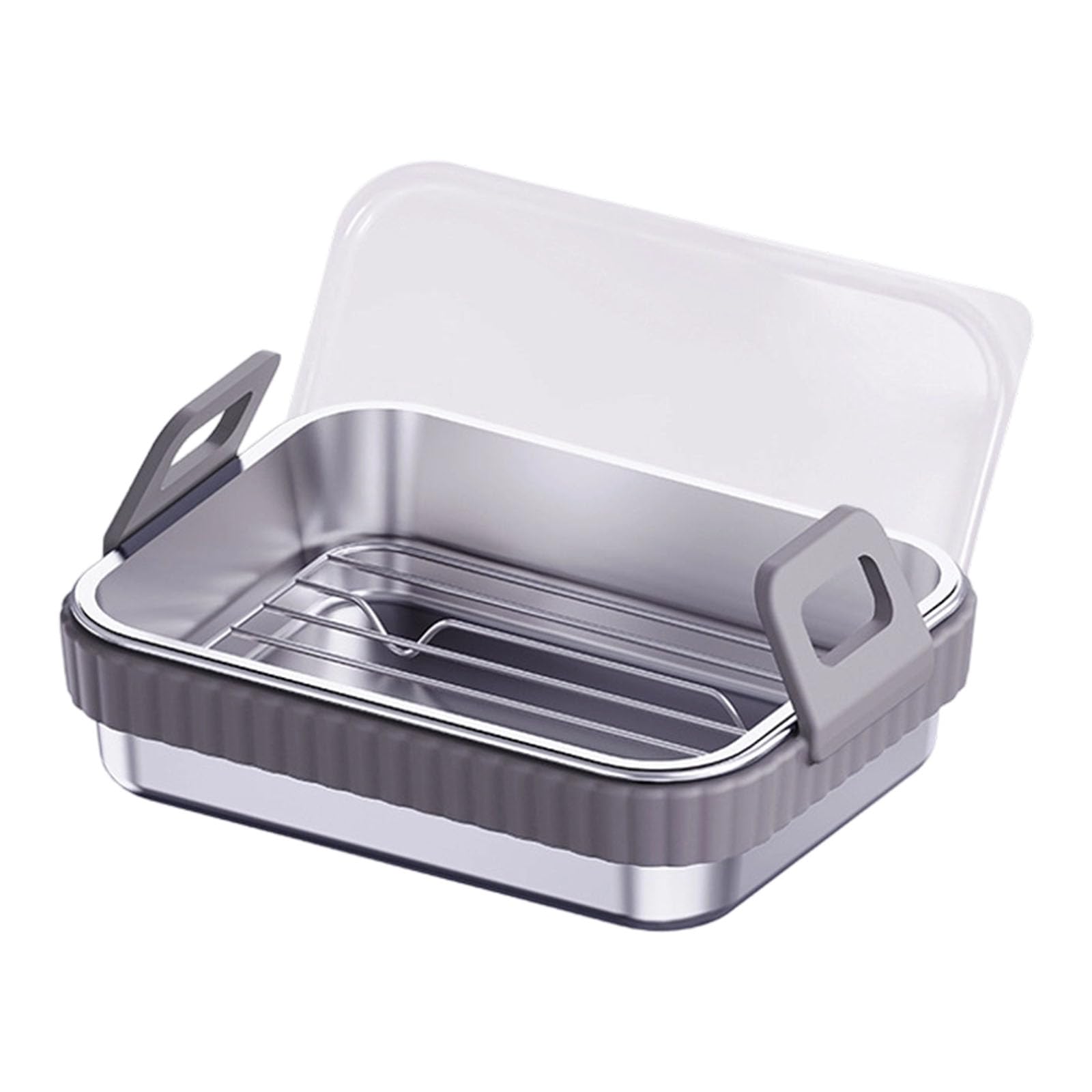 SHINLHUA Air Fryers Basket Liners Stainless Steel Air Fryers Sheets with Removable Silicone Rings Stainless Steel Basket Liner with Removable Silicone Handle