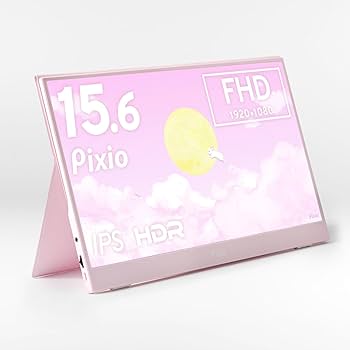 Pixio 15.6インチ　モニター 楽天市場】モバイルモニター 15.6インチ スタンド付 薄型