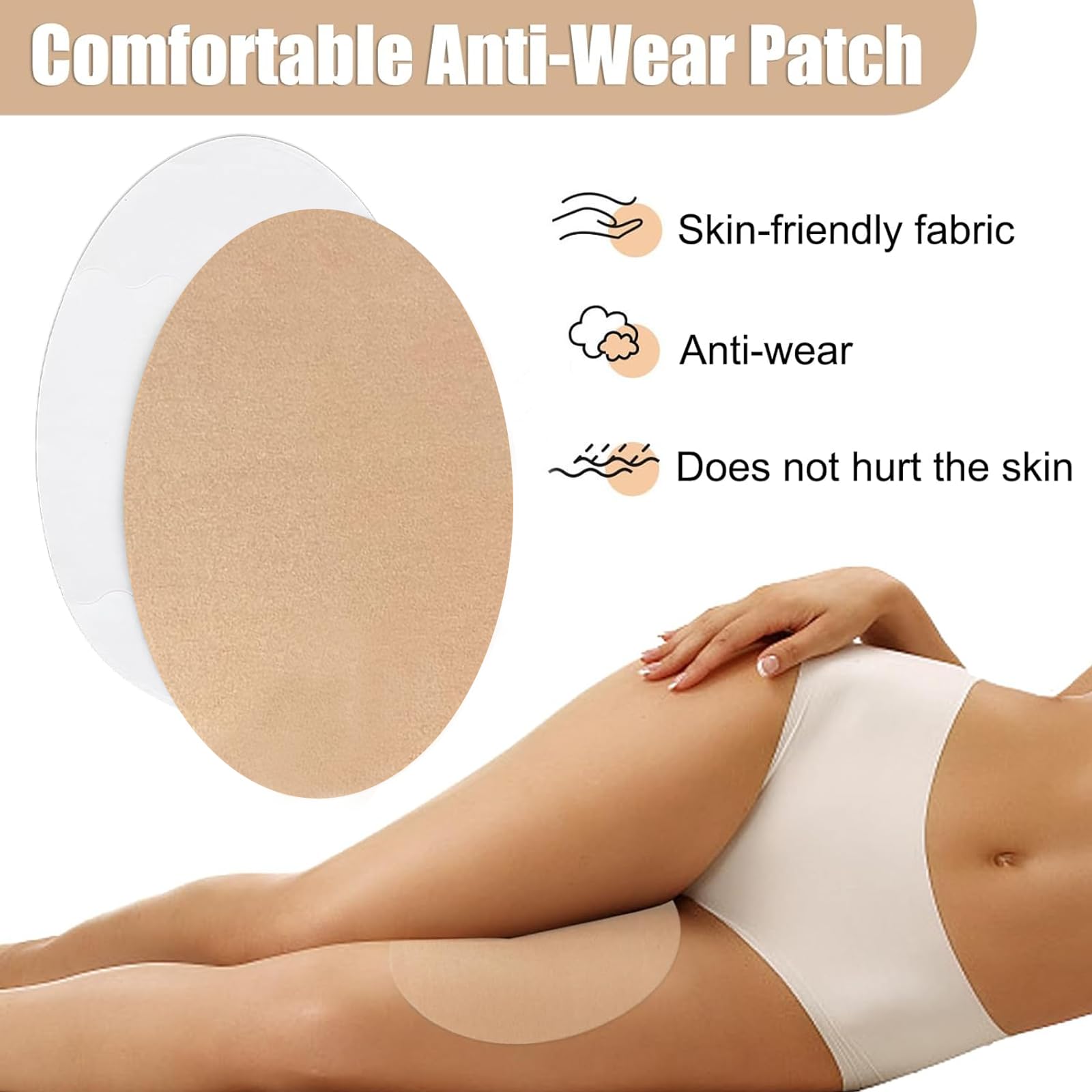 Anti Reibung Band,Anti Reibung Haut Band,Innere Oberschenkel Reibung Band,Atmungsaktive Band für Frauen Körper-10Pcs