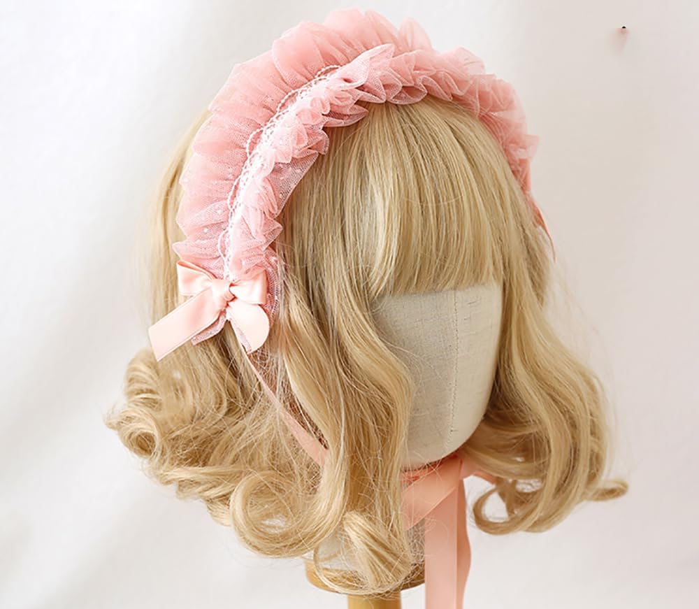 Lolita Accessories Lace Lolita Headband Hair Accessories Maid Headdress for Cosplay Party