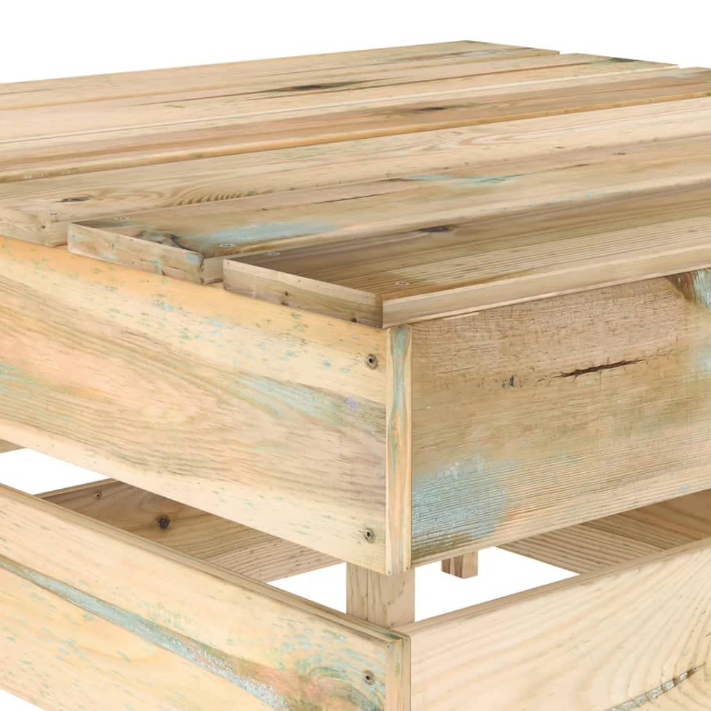 Furniture Select-Garden - Mesas de palé de jardín (2 unidades, madera de pino impregnada)