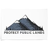36x54 Inch Giclee Print, Protect Public Lands, Mountains, Icon