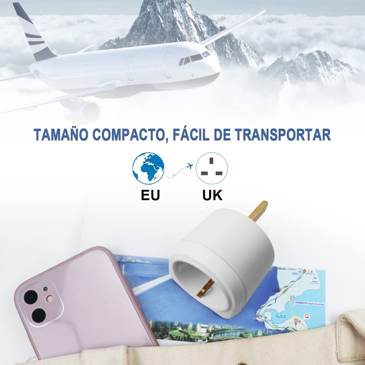 2 Pcs Adaptateur De Prise Inde, Adaptateur De Voyage France Vers Inde