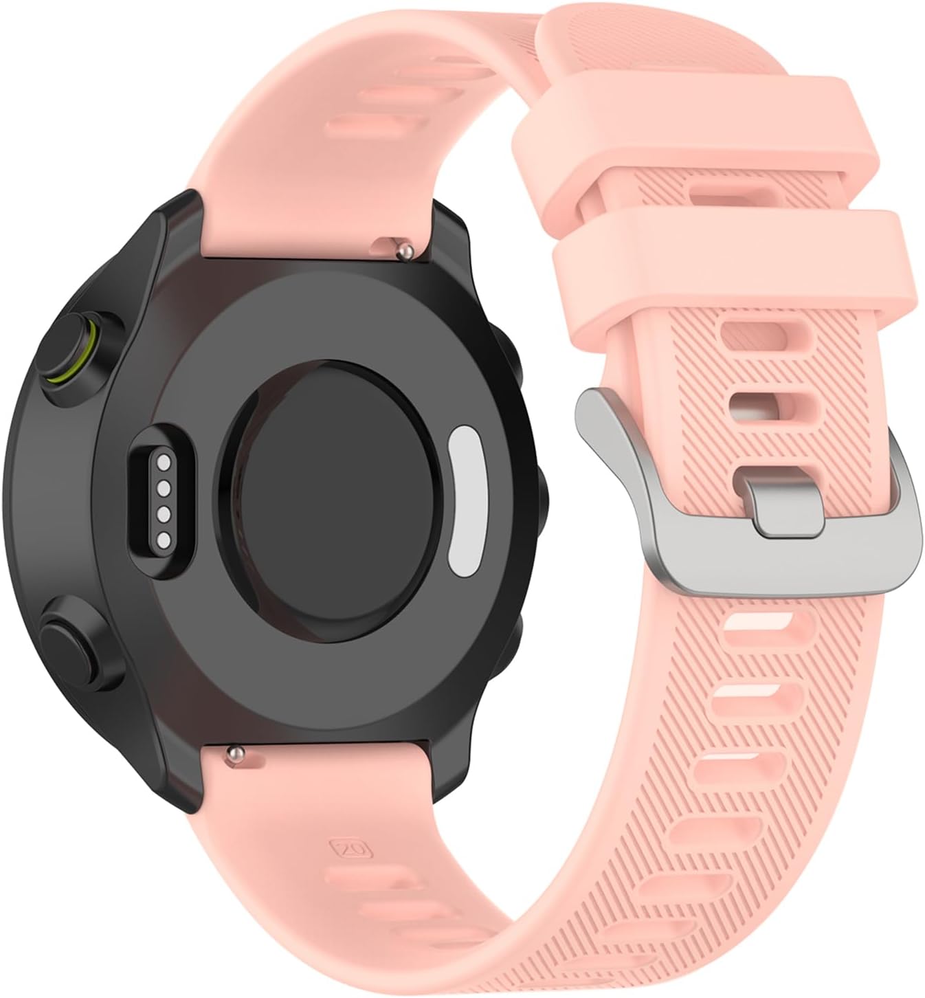 Compatible with Garmin Forerunner 55 Watch Band, 20mm Silicone Replacement Bands for Garmin Vivoactive 3 / Vivoactive 5 / Forerunner 245 / Forerunner 645 Smartwatch.