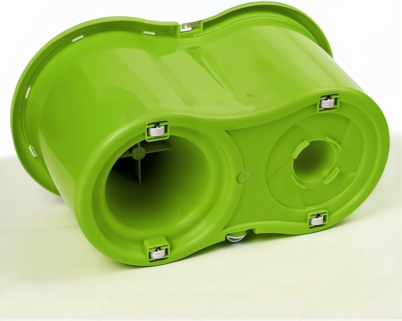 Puliflash – Secchio Lavapavimenti Professionale con Strizzatore in Acciaio Inox, Mocio Rotante 360°, Manico Telescopico, Sistema Autostrizzante, 2 Panni in Microfibra Inclusi (VERDE)