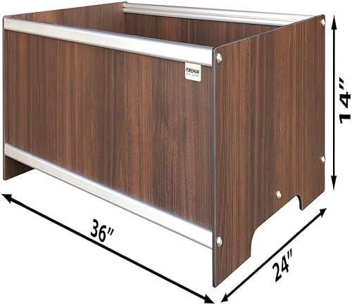 Miniatura 61 de Foreman Cama de jardín elevada con patas, caja de jardín al aire libre, maceta para exteriores, 36 pulgadas de largo x 12 pulgadas de ancho x 25