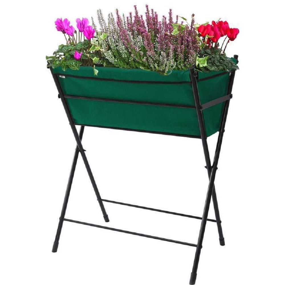 VegTrug Hochbeet Poppy Go - kompakt & mobil - Grün - 65 x 40 x 79 cm