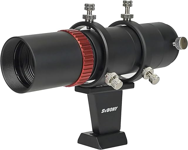 Svbony SV165 Mini Guide Scope 40F4, 1,25 cala Powłoka FMC ze spiralnym Focuser Wyrównanie współosiowe Regulowane, Obróbka CNC ze stopu aluminium, Kompatybilny z ZWO QHY Auto Guide Finder Camera