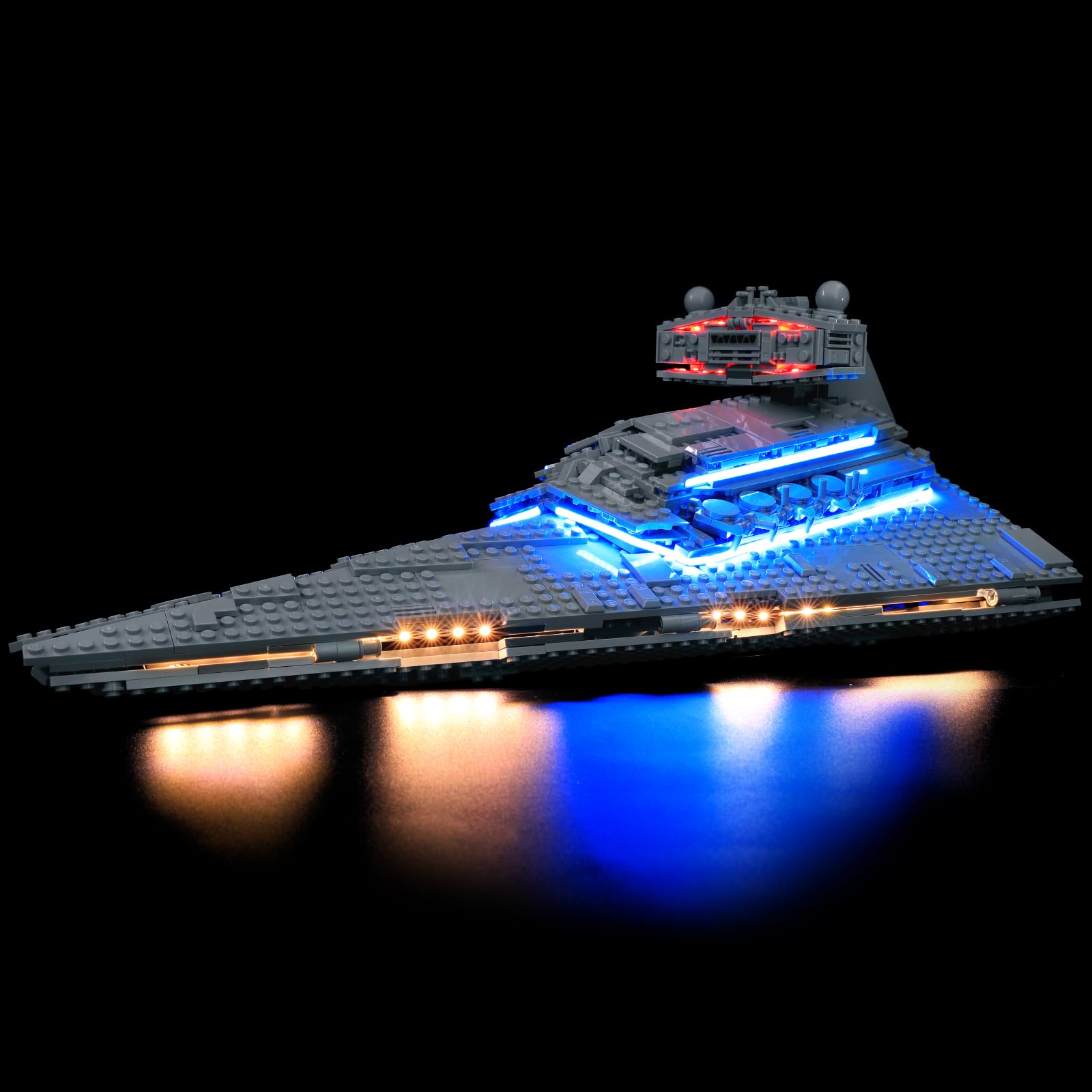 LED Lichtset kompatibel mit LEGO 75394 Imperiale Sternenzerstörer – Kreatives Beleuchtungsset für Star Wars Sammlermodell (NUR Lichtset, KEIN Modell-Bausatz)
