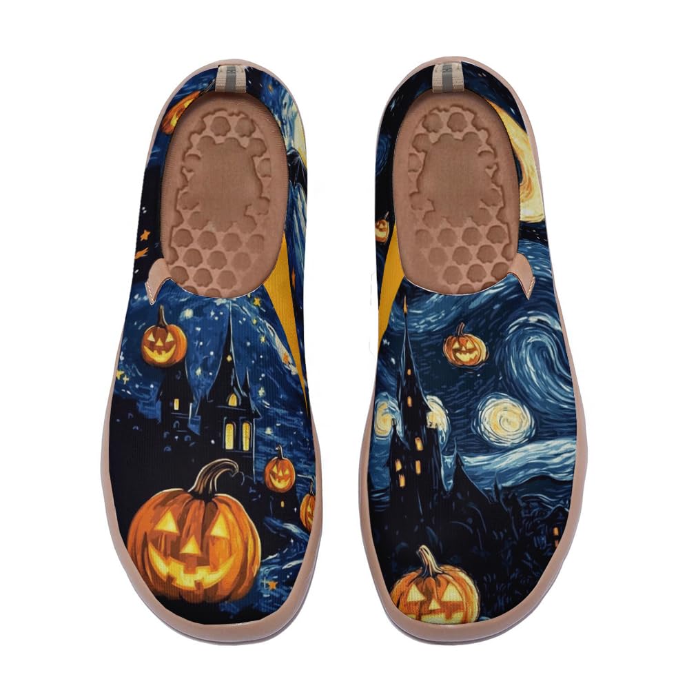 Men's Casual Comfort Travel Shoes Lightweight Knit Walking Shoes Halloween Series