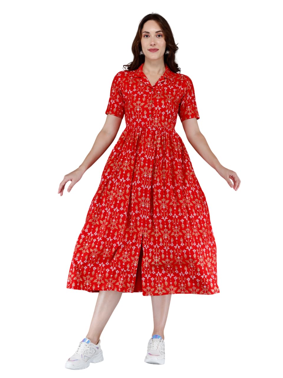 Women's Maternity & Nursing Wear – Feeding Friendly Dress with Concealed Zippers-image-21