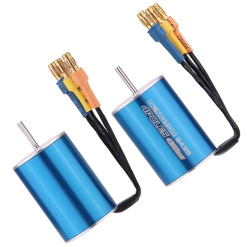 2435 4800KV 4P Sensorless Motore Brushless con 25A Brushless ESC (regolatore di velocità elettrico) per 1/16 1/18 RC Auto Truck