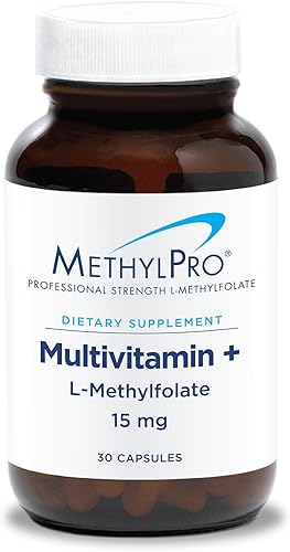 Miniatura 1 de MethylPro Multivitamínico + 15 mg de metilfolato, multivitamínico sin hierro para mujeres y hombres con vitamina A, C, minerales, complejo B