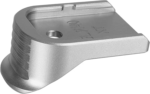 Miniatura 6 de NDZ Performance Extensión de dedo de placa base de cargador para Glock Gen 1-5 9MM .40 .357 SIG aluminio anodizado grabado con láser en plata, elige