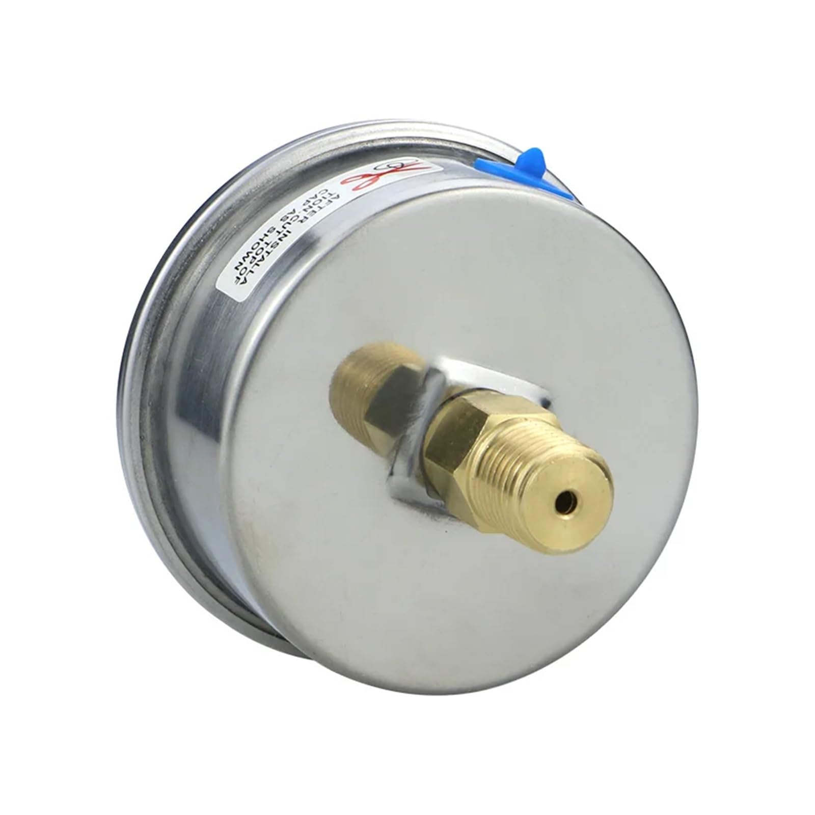 Manómetros de presión de 60 mm con conexión axial Trasera -1-0-600 Bar, presión de Aceite, presión de Agua, manómetro neumático hidráulico de Gas (Color: BSP(G) 1-4, tamaño: 0-6 Bar)