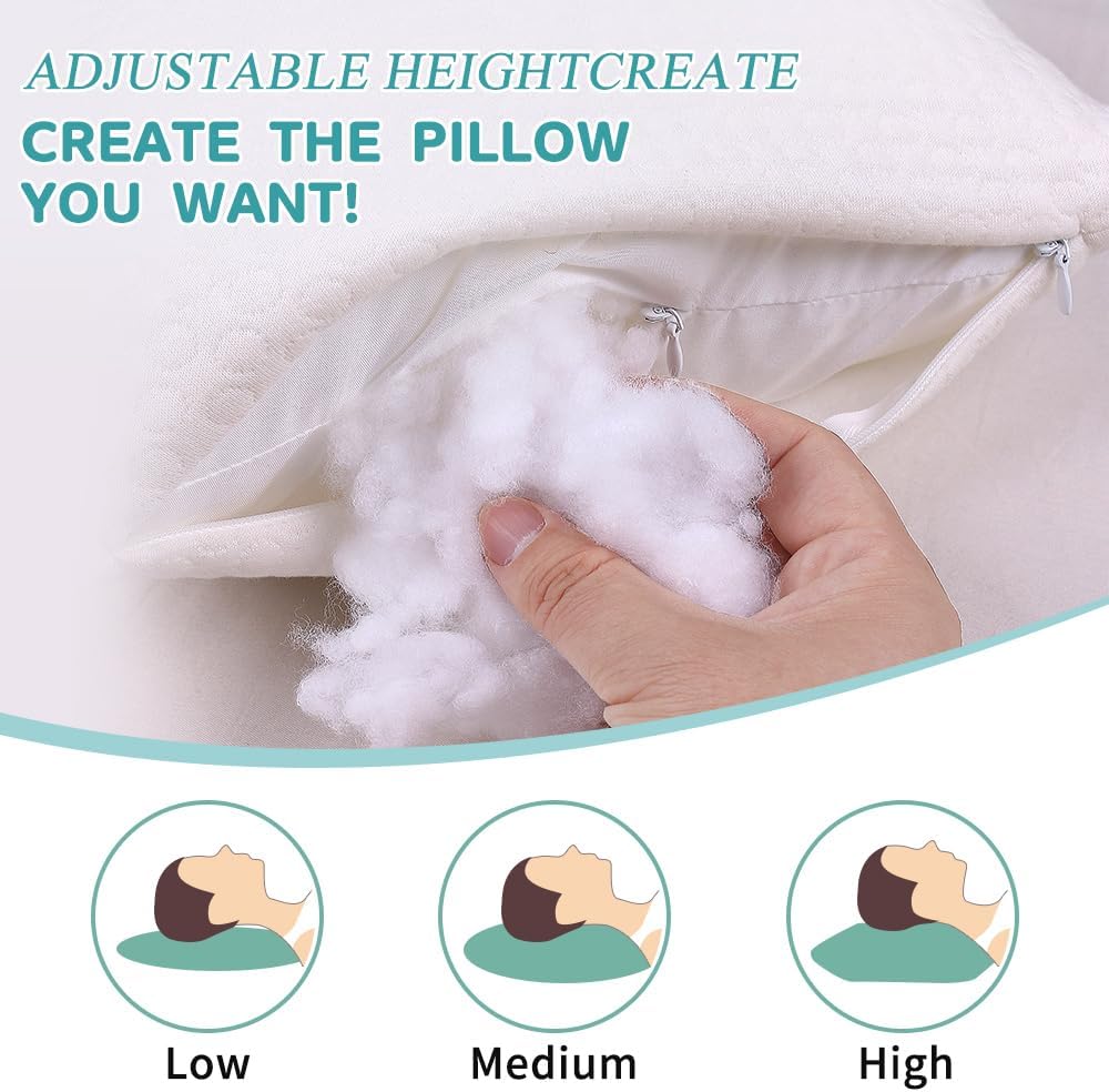 Toddler Pillow for 2-5 Year Olds,Organic Cotton Toddler Crib Pillow with Washable Cover,13x18 Inch White Pillow for Toddler Bed - Image 8