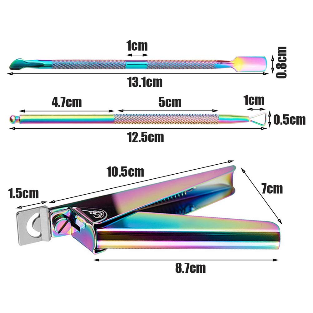 Professional Acrylic Nail Tips Clippers, Nail Tip Cutter Trimmer Nail Tools with Cuticle Pusher Scaper Peeler for Acrylic Nails Manicure Pedicure Sharp Rustproof Nail Art Tool Home DIY Use (White) : Beauty & Personal Care