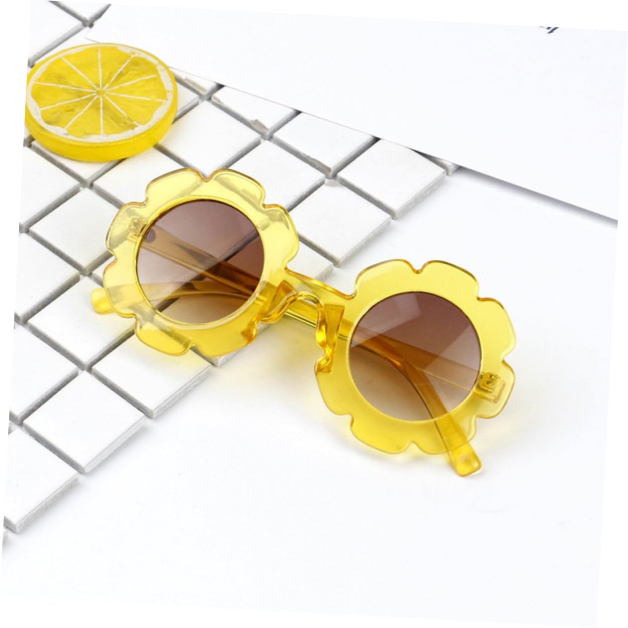 PartyKindom Sunflower Outline Boys and Girls Glasses Frame Sunglasses for Boys and Girls Adorable Plastic Safe