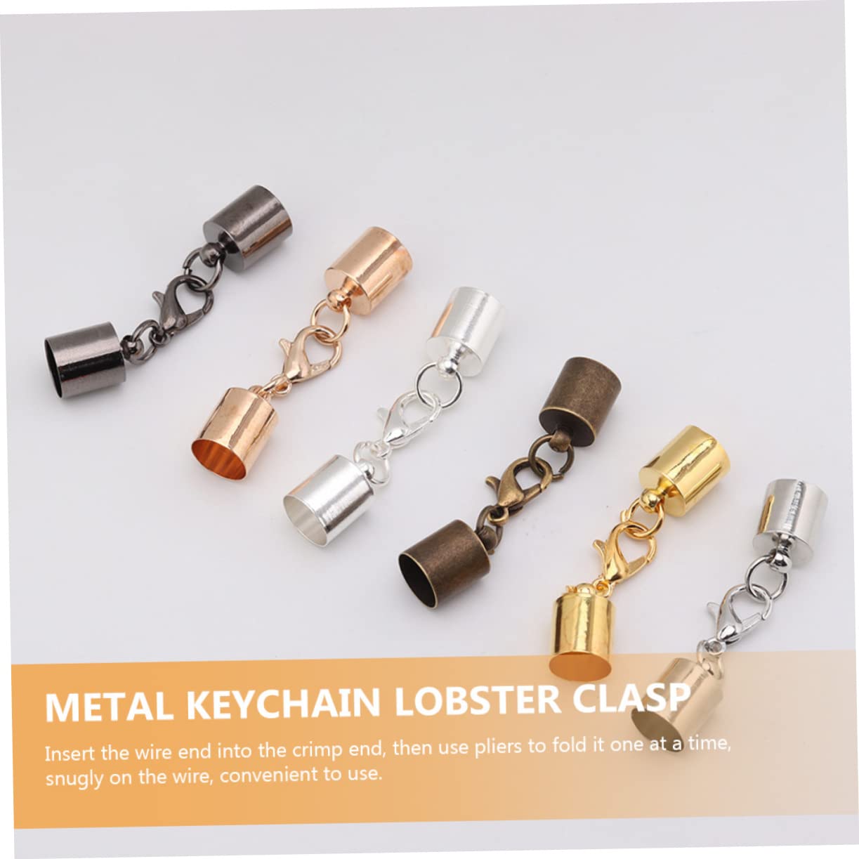 ARTIBETTER 3 Set Chiusure Moschettone Per Gioielli Fai Da Te Da Metallo Colori Variati Per Braccialetti E Collane Accessori Per Creazioni Diy Resistente E Duraturo Facile Da Usare 60 Pezzi*3