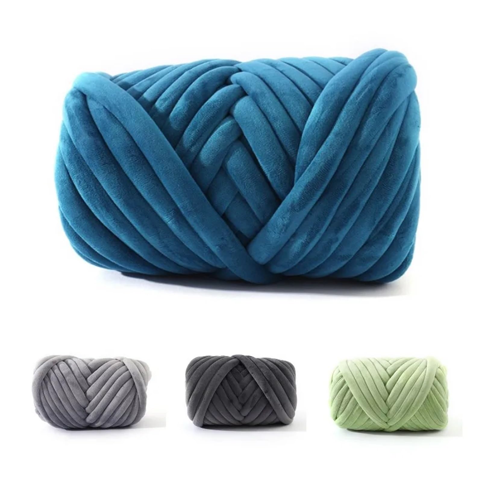 Sperrige Armstricken Wolle 1 kg Super-Samt-Grobgarn, Dicker, sperriger Riesenfaden, weiße Tasche for Handstricken, gewebt, DIY, Arm, weich, große Decke, Teppich (Color : 30)