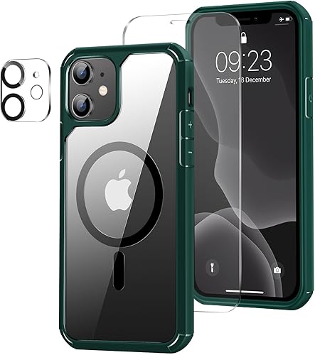 ZZDZZ Funda magnética diseñada para iPhone Xs Max compatible con MagSafe con protector de pantalla y protector de lente de cámara, funda protectora ZZDZZ Funda magnética diseñada para iPhone Xs Max compatible con MagSafe con protector de pantalla y protector de lente de cámara, funda protectora