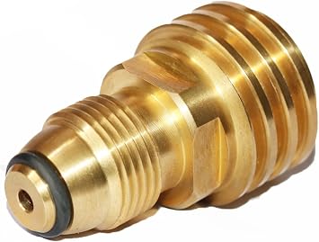 DOZYANT Propane Tank Adapter Converts POL LP Tank Service Valve to QCC1/Type1 Hose or Regualtor - Old to New.