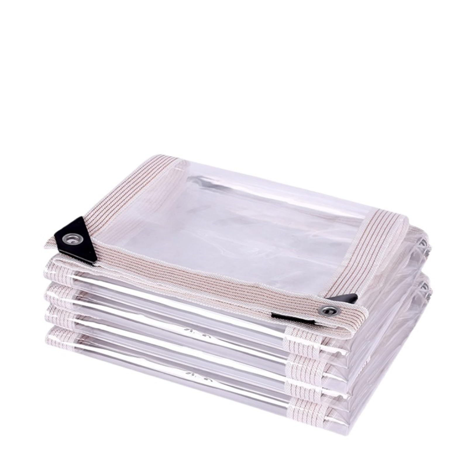 Chenghw 0.5Mm Thickness 0.3Mm/0.5Mm Outdoor Transparent Pvc Rainproof Cloth Garden Balcony Tarpaulin Door And Window Transparent Waterproof Tarpaulin(,1.5X2m)