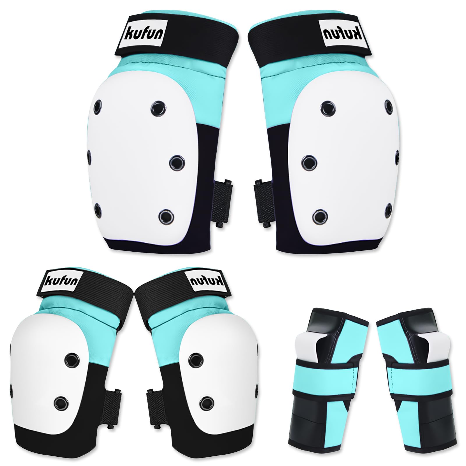 6PC Kit de Protection,Protection Roller Enfant,Protection Roller Adulte pour Enfants,Adolescents,Adultes,Double Protection avec Coque en PP et Coussin en EVA pour Patinage,Skateboard