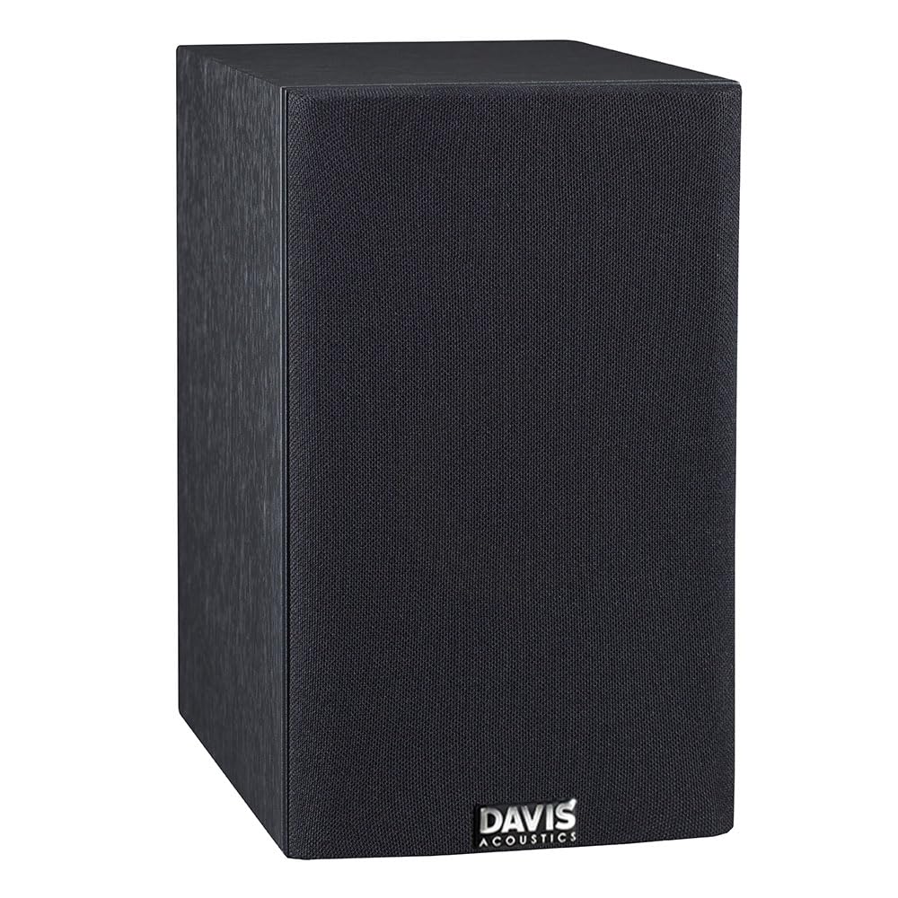 Davis Acoustics Mia 20 Noir - Paire d'enceintes étagère 2 Voies/2 Haut-parleurs