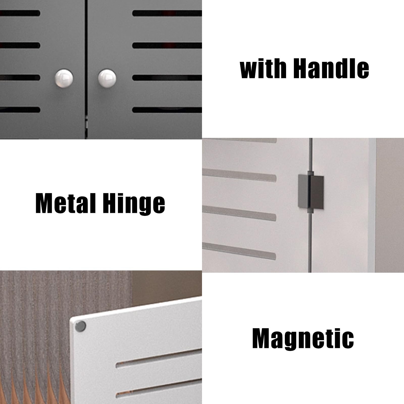 Panneau d'accès/Porte d'accès, Blanc, pour radiateurs, étagères chauffantes et Ventilation, Convient aux cloisons sèches dans Les Chambres, Les cuisin